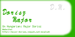 dorisz major business card